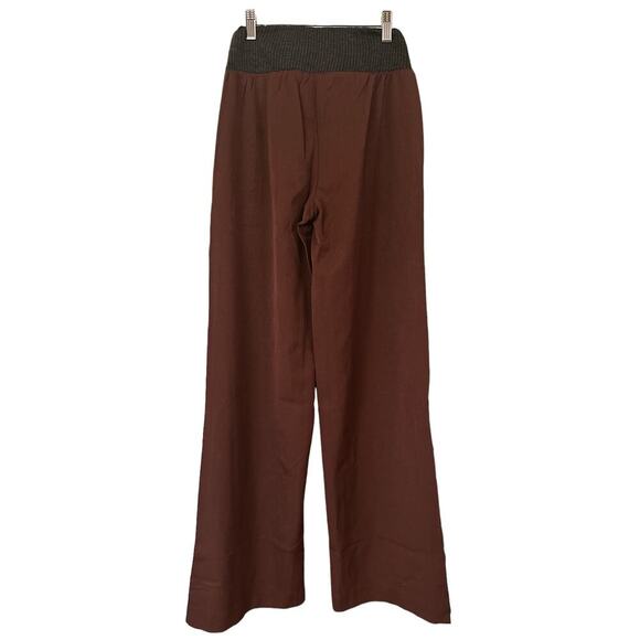 WeWoreWhat Women's Low-Rise V Pant Twill Ribbed Pants Size XS Brown NWT - Picture 6 of 9